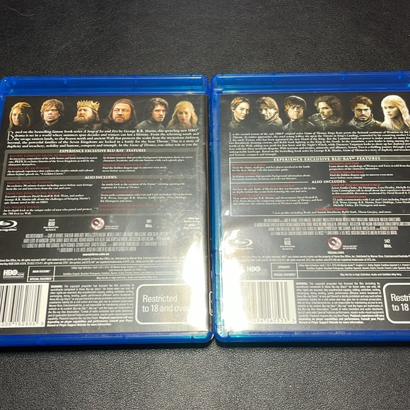 3/$25 Game of Thrones Season 1 and 2 Blu-Ray - Picture 2 of 4